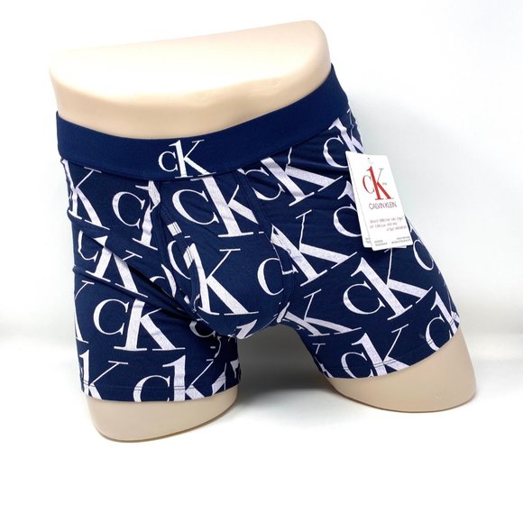 Calvin Klein Other - Calvin Klein One Men Size NB2991400 Modern Microfiber Boxer Brief Dark Blue Logo